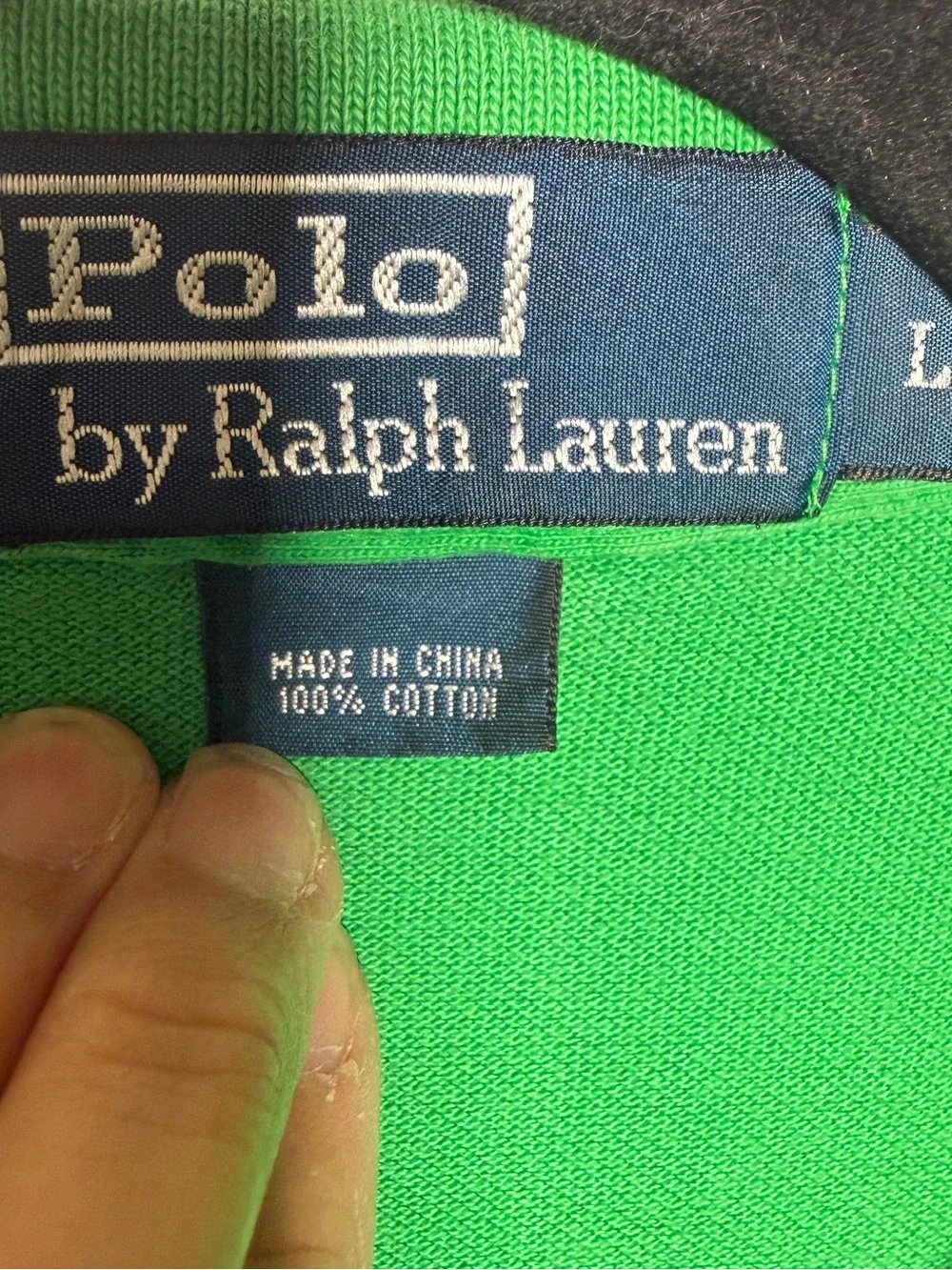 Polo Ralph Lauren Men's Kelly Green Polo with Purple Pony Mens Large